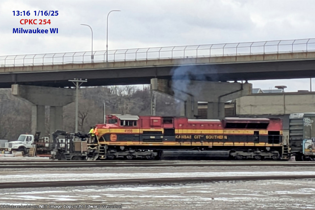 254 waiting for 246 to clear the east yard